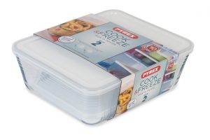 PYREX 2 PCS COOK & FREEZE SET 4 & 1.5 LITER