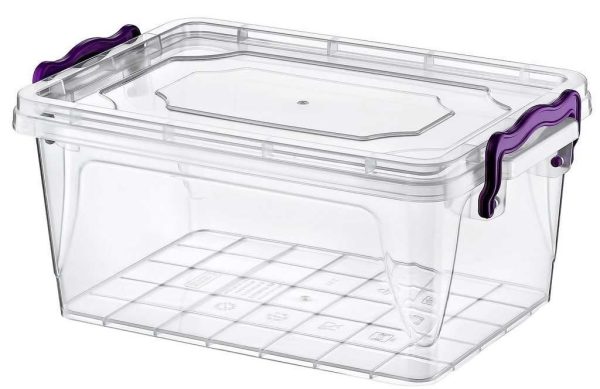 HOBBYLIFE RECTANGLE FLAT MULTIPURPOSE STORAGE BOX 2 LITRE