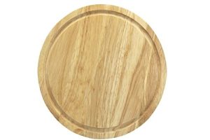 HEVEA WOOD ROUND CHOPPING BOARD 30CM