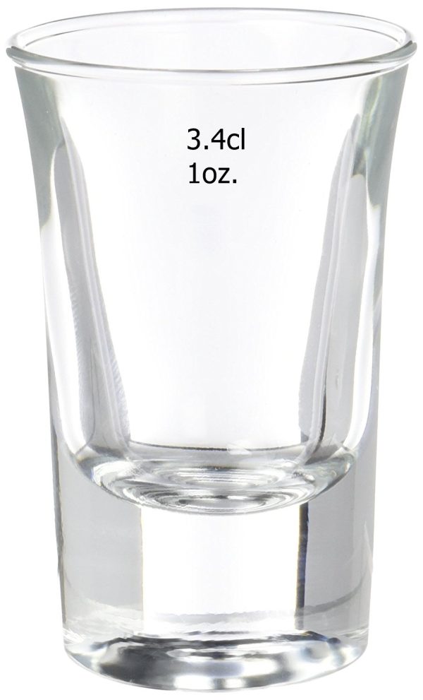 PACK OF 6 LUMINIARC SPIRIT BAR SHOT GLASS 3.4CL