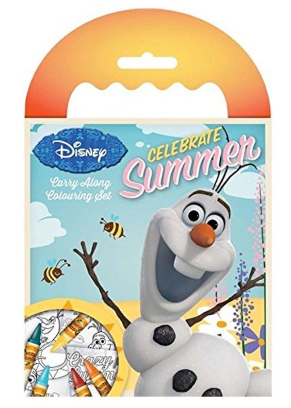 DISNEY OLAF CARRY ALONG COLOURING SET