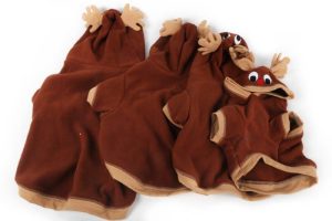 RUDOLPH REINDEER PET / DOG SUIT COSTUME 25CM