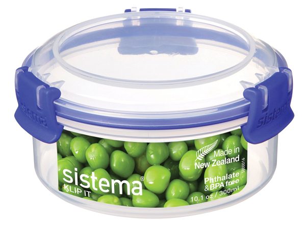 SISTEMA KLIP IT ROUND CLEAR FOOD STORAGE CONTAINER 300ML