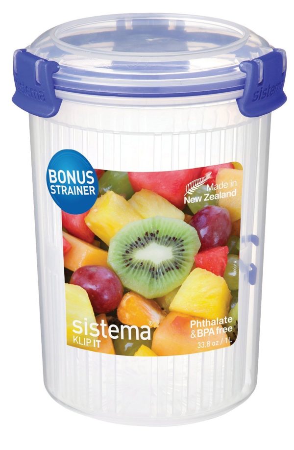 SISTEMA KLIP IT FOOD STORAGE ROUND CONTAINER 1 LITRE