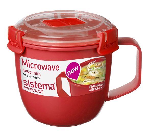 SISTEMA MICROWAVE SOUP MUG SMALL 565ML