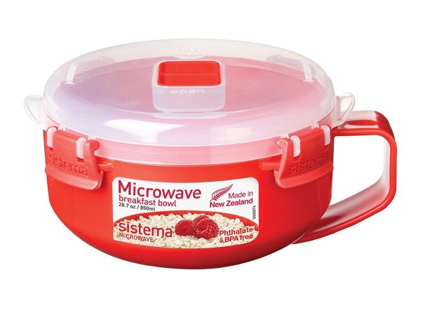 SISTEMA MICROWAVE BREAKFAST PORRIDGE BOWL 850ML