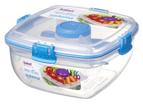 SISTEMA KLIP IT SALAD TO GO CONTAINER 1.1 LITRE