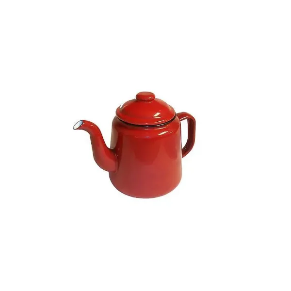 FALCON ENAMEL TEA POT RED 14CM