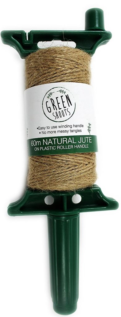 60M OF NATURAL JUTE ON PLASTIC ROLLER HANDLE
