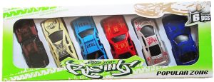 STREET RACER SPEED CLUB CAR SET PACK OF 6