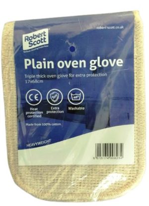 PLAIN TRIPLE THICK OVEN GLOVE 17 X 76 CM