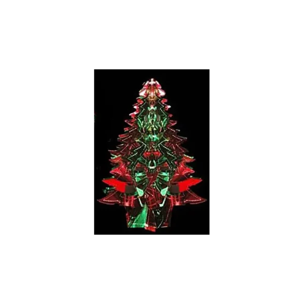 TREE FOIL DECORATIONS RED & GREEN