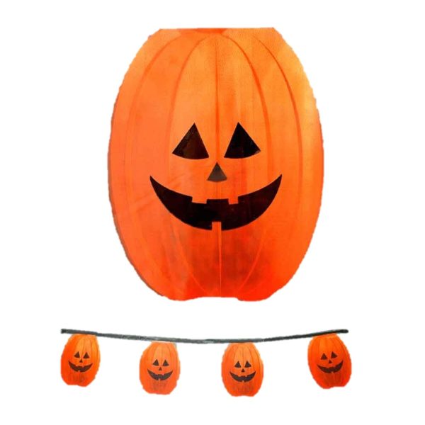 12FT / 3.65M PUMPKIN PENNANTS HALLOWEEN PARTY DECORATIONS