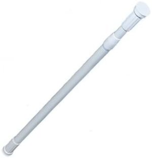 STAINLESS STEEL EXTENDABLE TELESCOPIC SHOWER RAIL ROD 110CM-200CM