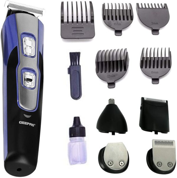 GEEPAS 11-IN-1 RECHARGEABLE MULTI GROOMING CLIPPER