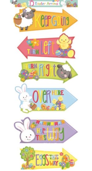 EASTER PARTY EGG HUNT ARROWS PACK OF 15