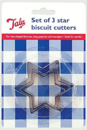 TALA PLAIN STAR CUTTERS SET OF 3