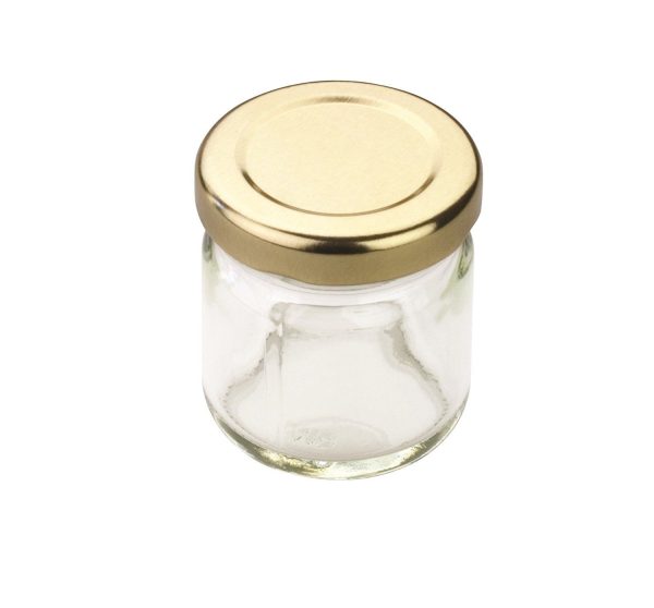 TALA PRESERVE JAR 5OZ GOLD SCREW LID