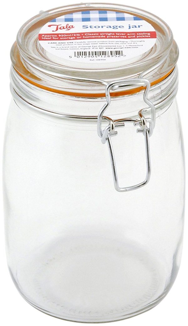 TALA AIRTIGHT LEVER ARM STORAGE JAR 950ML / 2 LB