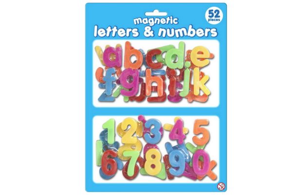 52 PCS PLASTIC MAGNETIC LETTERS ALPHABET & NUMBERS EDUCATION TOY