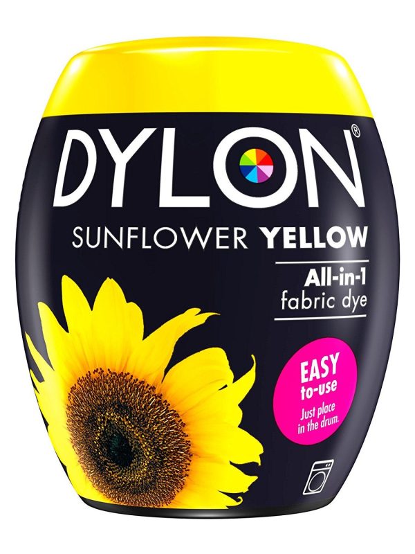 DYLON ALL IN ONE FABRIC MACHINE DYE POD 350G - SUNFLOWER YELLOW NO. 5