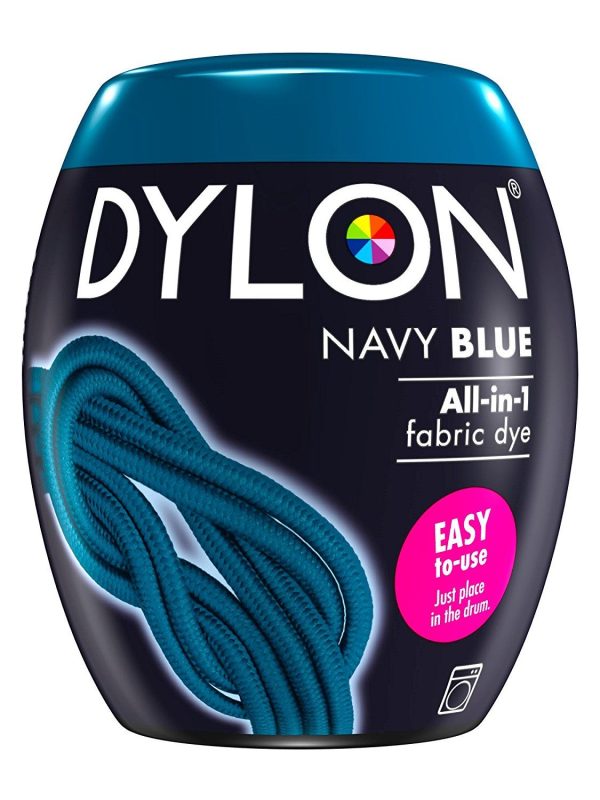 DYLON ALL IN ONE FABRIC MACHINE DYE POD 350G - NAVY BLUE NO. 8