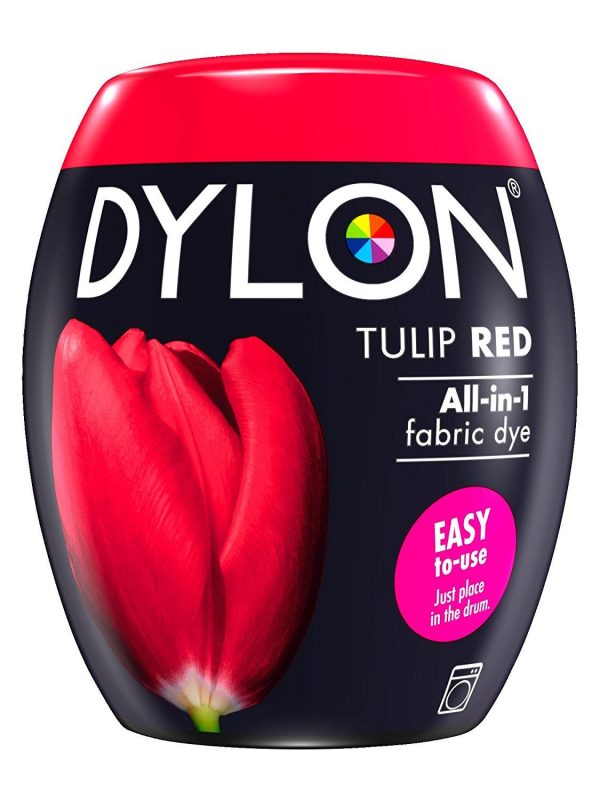 DYLON ALL IN ONE FABRIC MACHINE DYE POD 350G - TULIP RED NO. 36