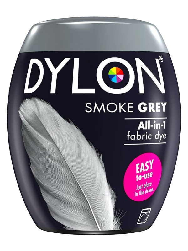 DYLON ALL IN ONE FABRIC MACHINE DYE POD 350G - SMOKE GREY NO. 65