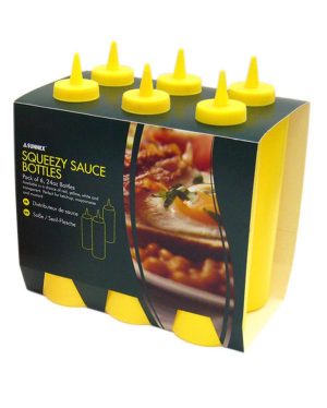 6 SAUCE BOTTLE YELLOW 12OZ