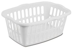 RECTANGLE LAUNDRY BASKET WHITE