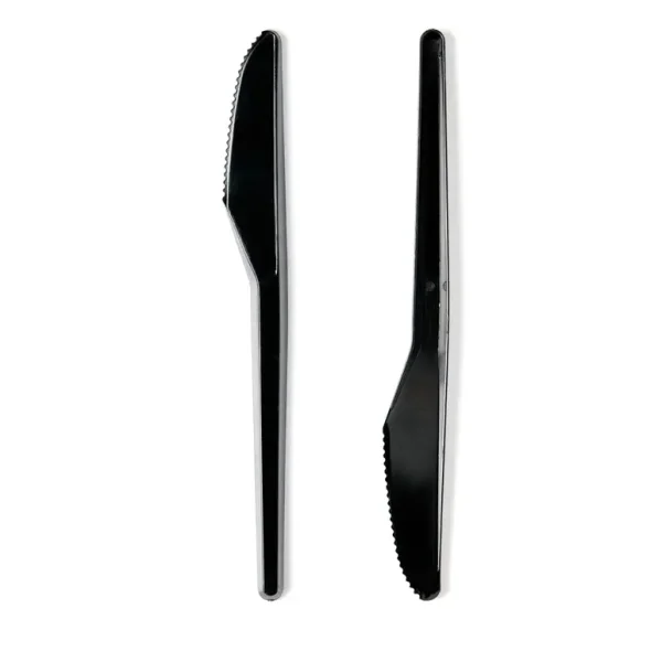 PACK OF 100 BLACK MEDIUM DUTY PLASTIC KNIFE