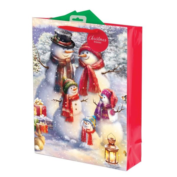 CHRISTMAS EXTRA LARGE GIFT BAG - SNOWMAN