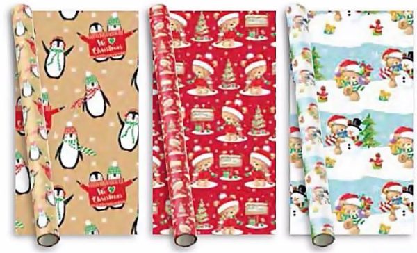 CHRISTMAS CUTE GIFT WRAP 5M