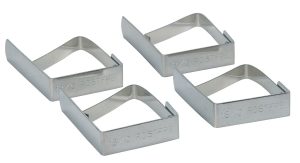 4 KITCHEN CRAFT STAINLESS STEEL TABLE CLOTH CLIPS