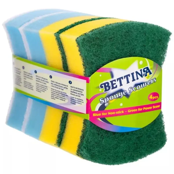 4 BETTINA BUTTERFLY POWER / NONSTICK SPONGE SCOURERS