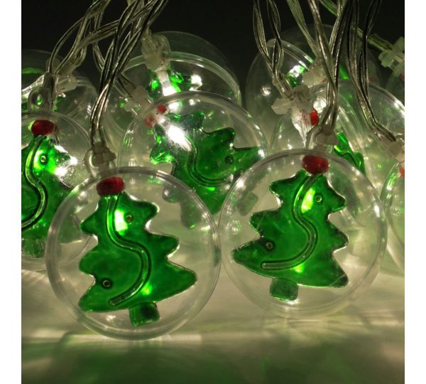 10 LED CHRISTMAS BAUBLE STRING LIGHT