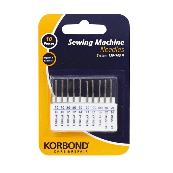 KORBOND 10 PIECES SEWING MACHINE NEEDLES