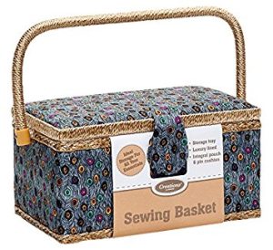 KORBOND VIVID PEACOCK EXTRA LARGE SEWIN BASKET