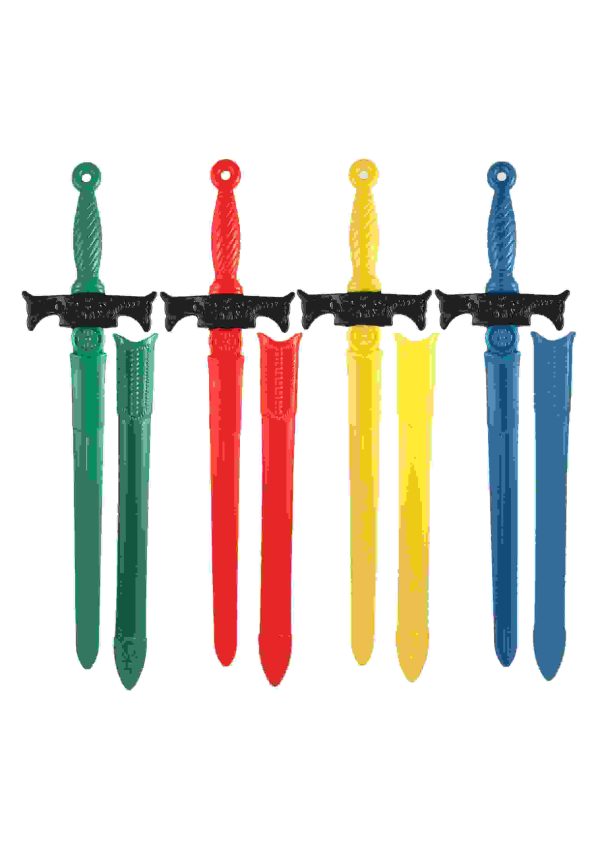 ASSORTED COLOUR KNIGHT SWORD 66CM