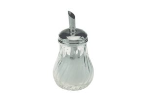 GLASS SUGAR POURER SMALL 11 X 7 CM