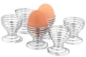 APOLLO SPIRAL CHROME EGG CUPS PACK OF 6