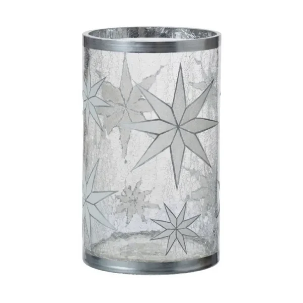 YANKEE ARCTIC SNOWFLAKE JAR CANDLE HOLDER