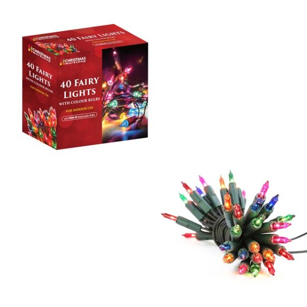 40 FAIRY LIGHTS - MULTI COLOUR