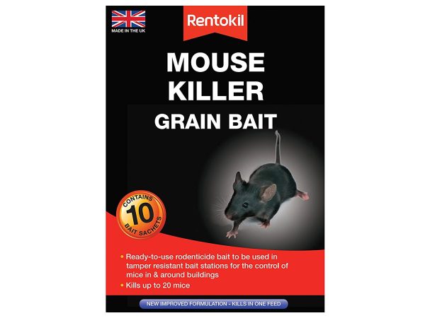 RENTOKIL MOUSE KILLER GRAIN BAIT 10 SACHETS