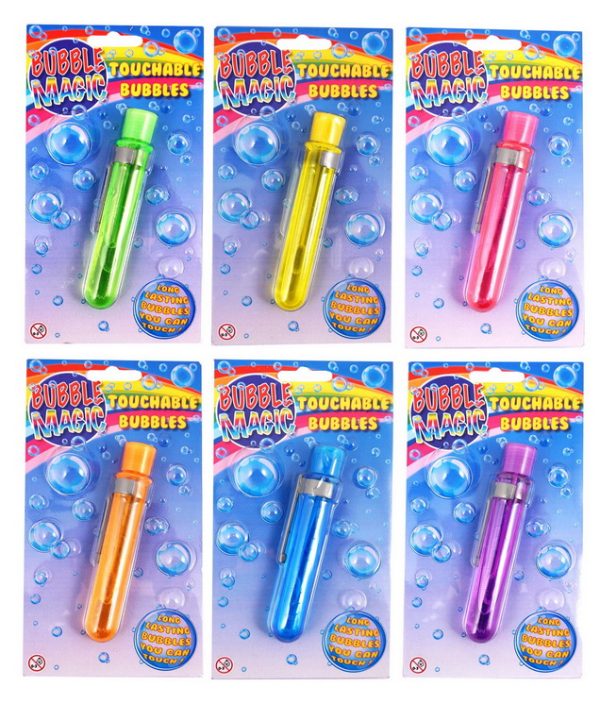 BUBBLE MAGIC TOUCHABLE BUBBLE TEST TUBES 32ML ASS COLOURS