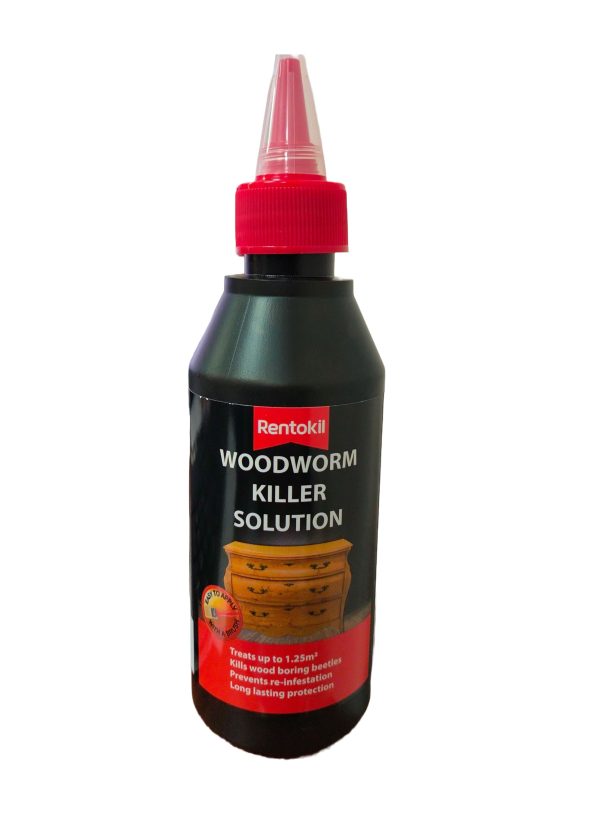 RENTOKIL WOODWORM KILLER SOLUTION FLUID 250ML