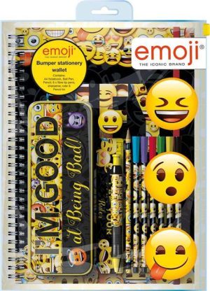 EMOJI BUMPER STATIONERY SET IN WALLET