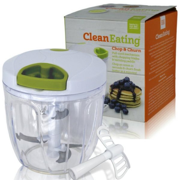 CLEAN EATING 2 IN 1 PULL STRING CHOPPER & BLENDER FOOD PROCESSOR