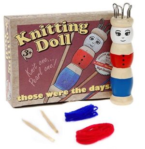 RETRO KNITTING DOLL