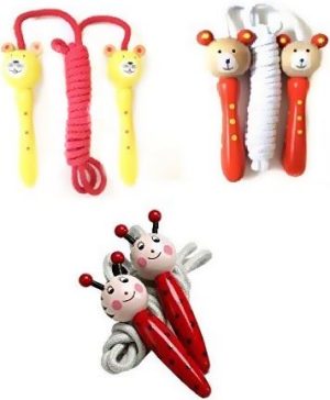 WOOD ANIMAL SKIPPING ROPE